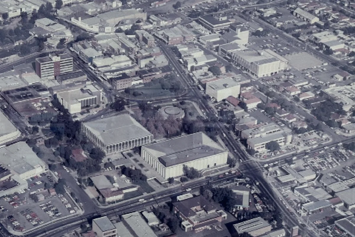 W. T. Newey & Co Strata, aerial over Bankstown